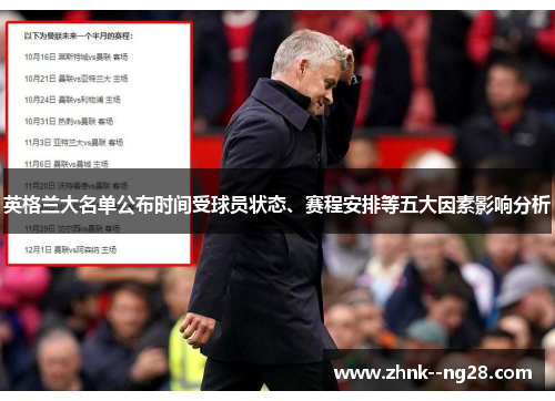 英格兰大名单公布时间受球员状态、赛程安排等五大因素影响分析